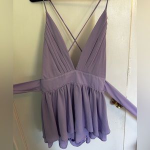 barely worn purple romper